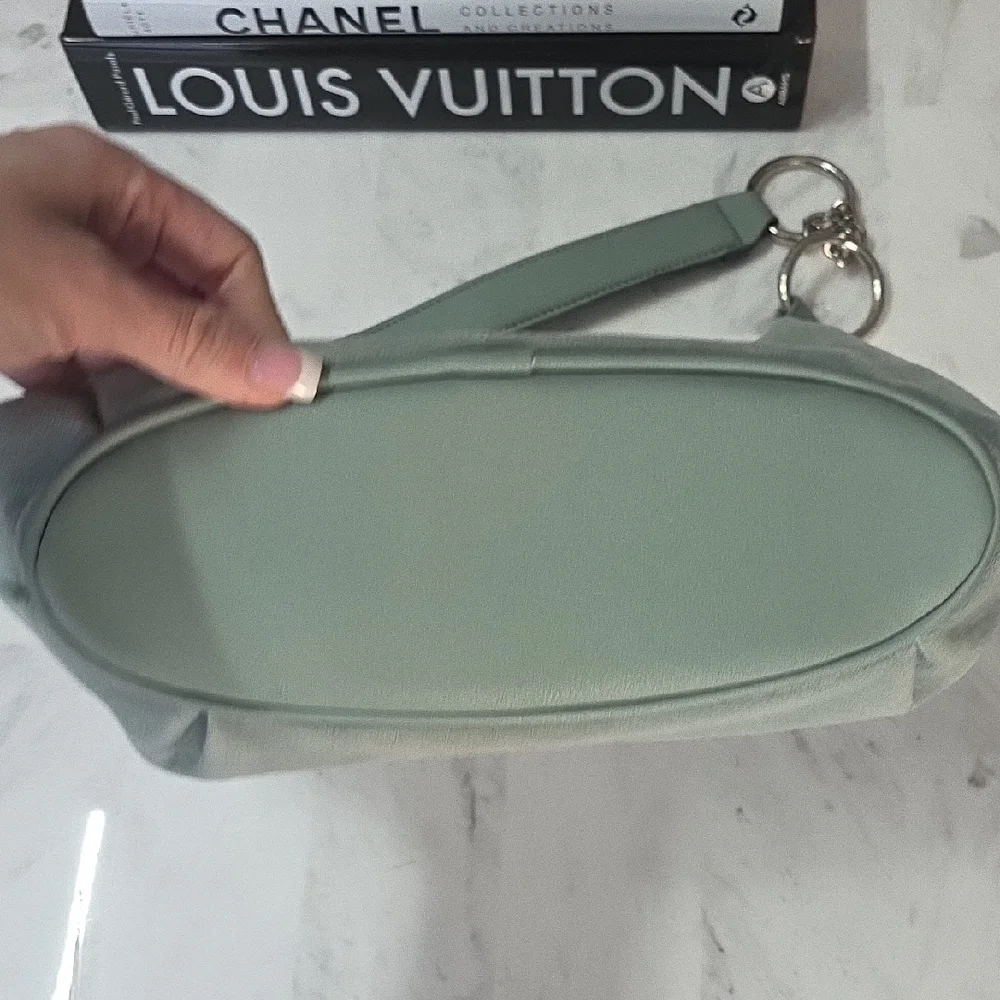 Juicy Couture Green Suede Shoulder Bag